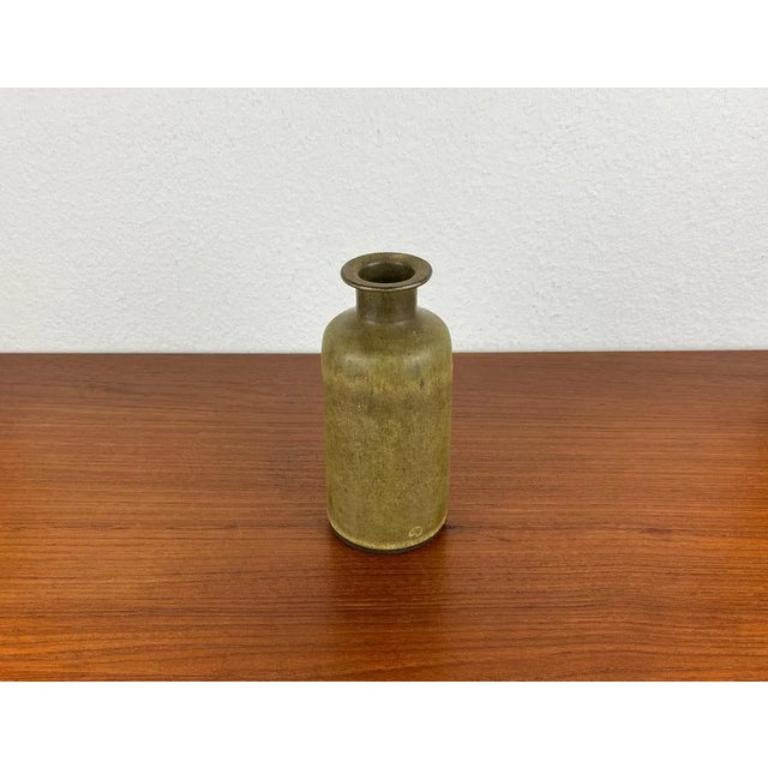 Mid-Century Modern Mid-Century German Minimalist Studio Pottery Vase from BKW, 1960s For Sale