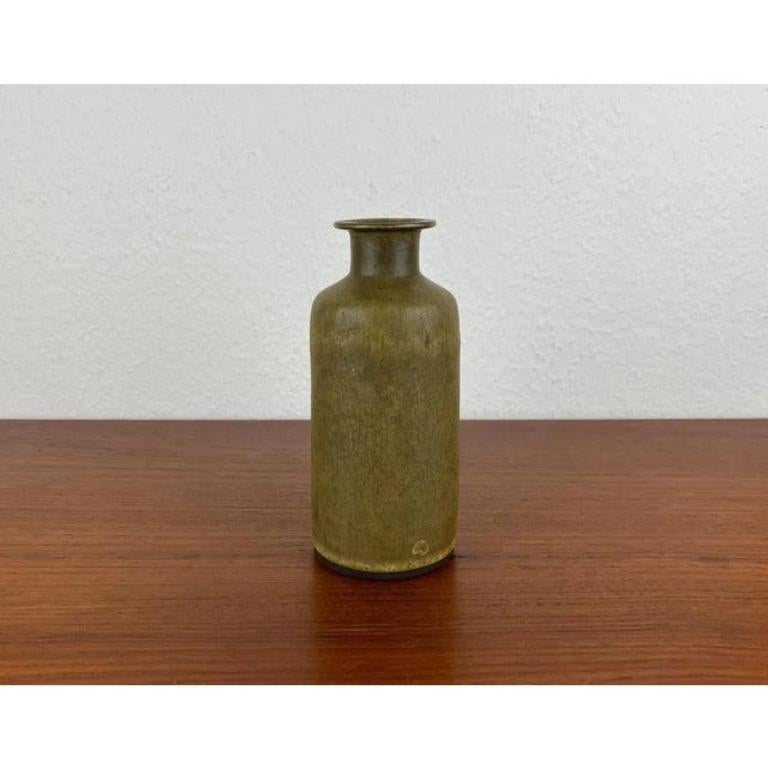 Mid-Century German Minimalist Studio Pottery Vase from BKW, 1960s In Excellent Condition For Sale In Hamburg, DE