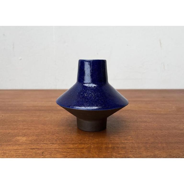 20th Century Mid-Century German Minimalist Studio Pottery Vase from BKW 1960s For Sale