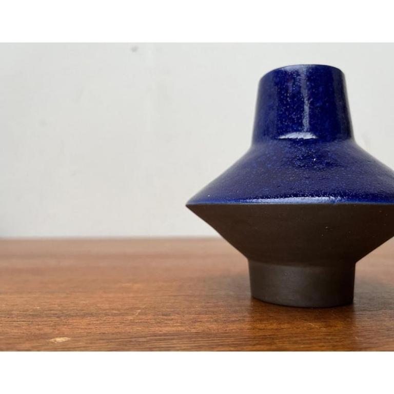 Ceramic Mid-Century German Minimalist Studio Pottery Vase from BKW 1960s For Sale