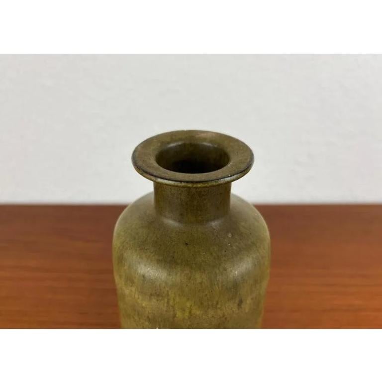 Ceramic Mid-Century German Minimalist Studio Pottery Vase from BKW, 1960s For Sale