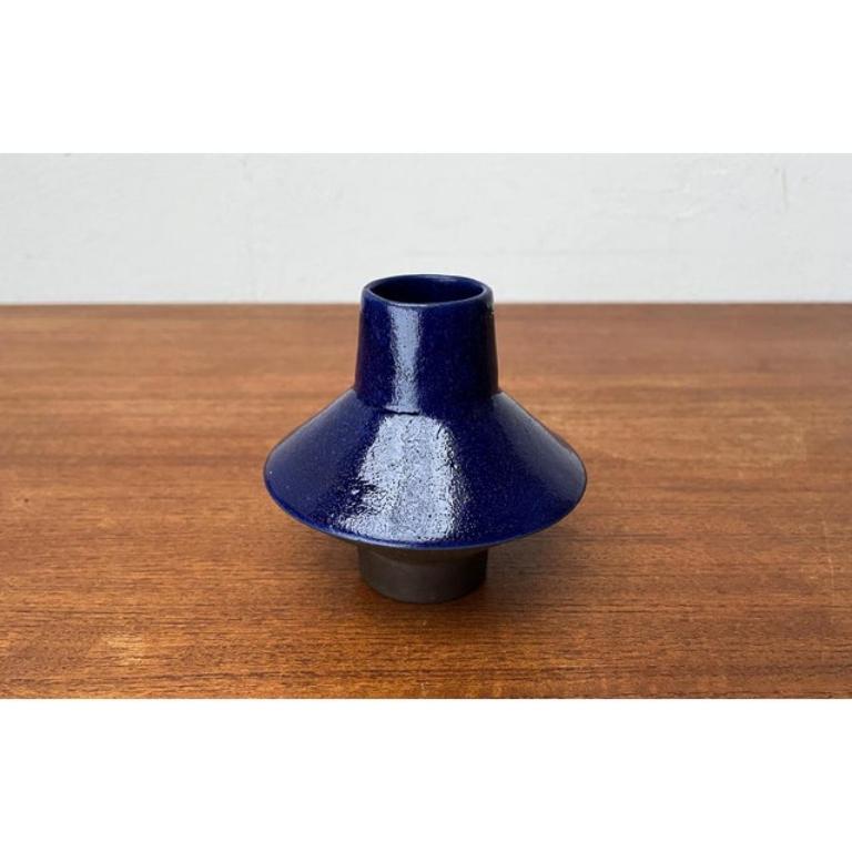 Mid-Century German Minimalist Studio Pottery Vase from BKW 1960s For Sale 1