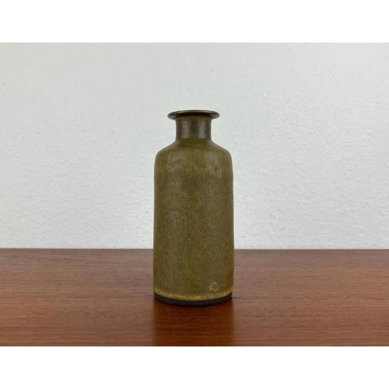 Mid-Century German Minimalist Studio Pottery Vase from BKW, 1960s For Sale 1