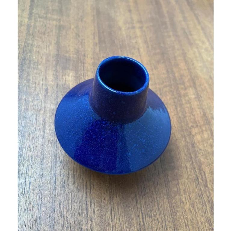Mid-Century German Minimalist Studio Pottery Vase from BKW 1960s For Sale 3