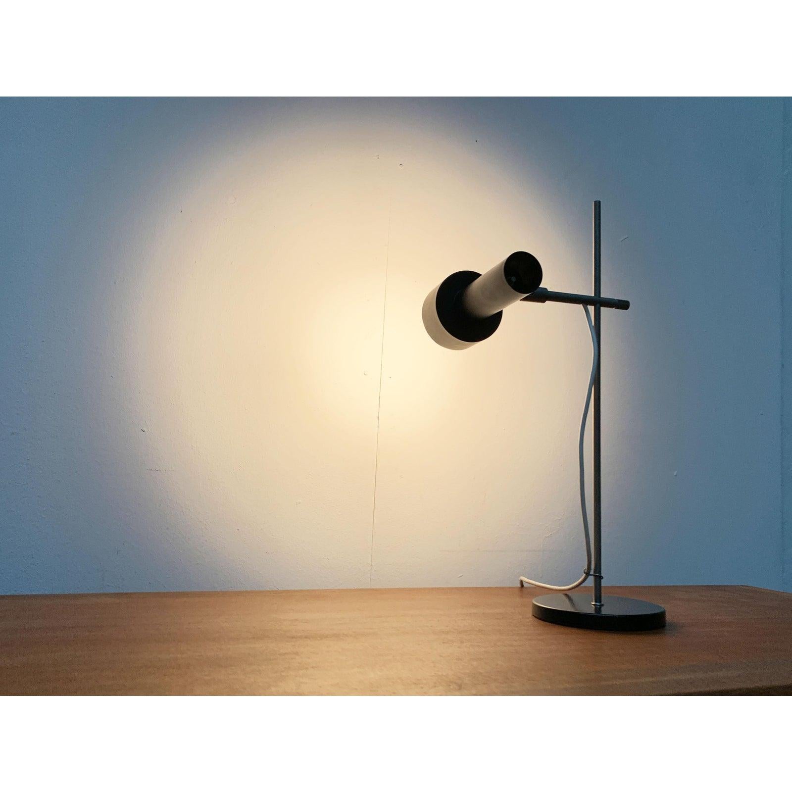 Metal Mid-Century German Minimalist Table Lamp from Beisl, 1960s For Sale