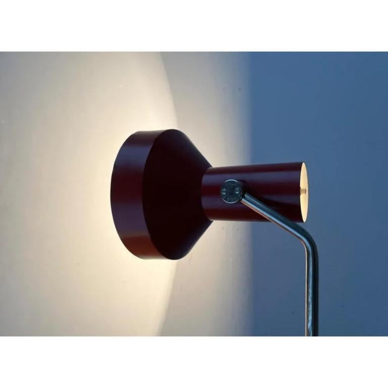 Lámpara de mesa minimalista alemana de mediados de siglo de Hala, años 60 Metal en venta