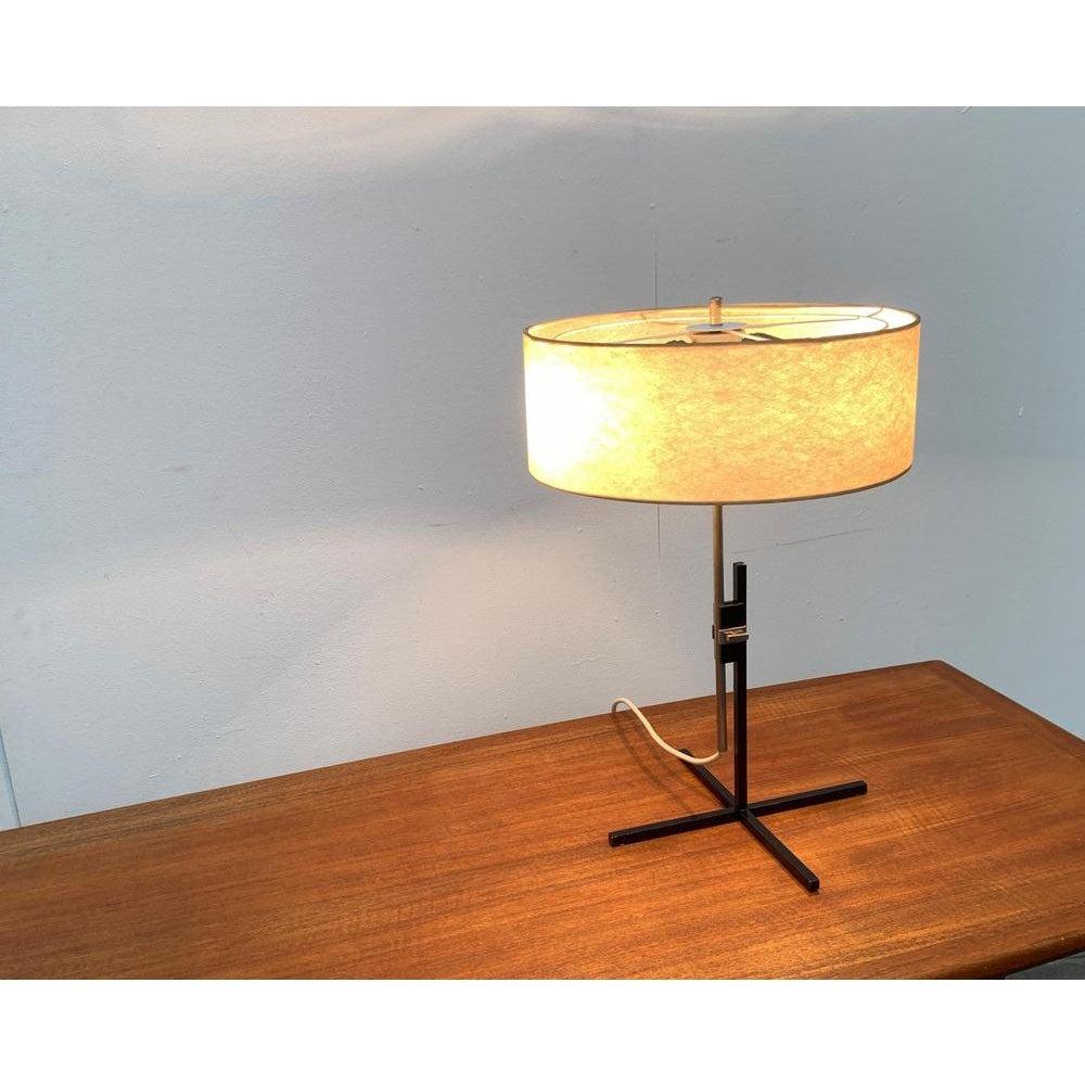 Metal Mid-Century German Minimalist Table Lamp from Kaiser Idell / Kaiser Leuchten For Sale