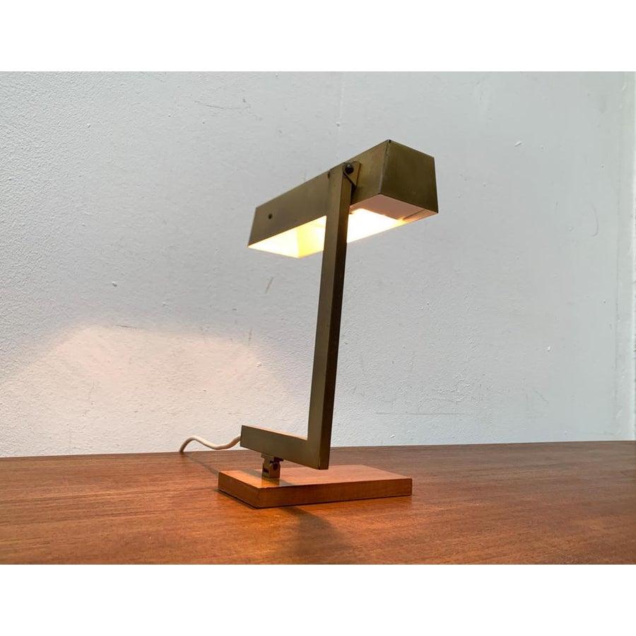 Lámpara de mesa minimalista alemana de mediados de siglo de Pfäffle Años 60 siglo XX en venta