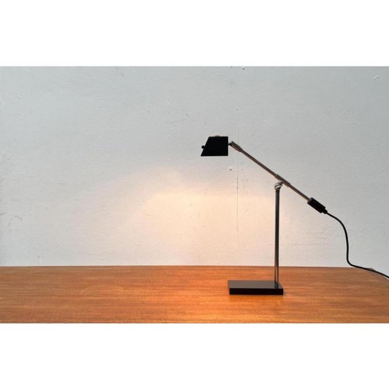 Lámpara de mesa minimalista alemana de mediados de siglo de Pfäffle, años 60 Metal en venta