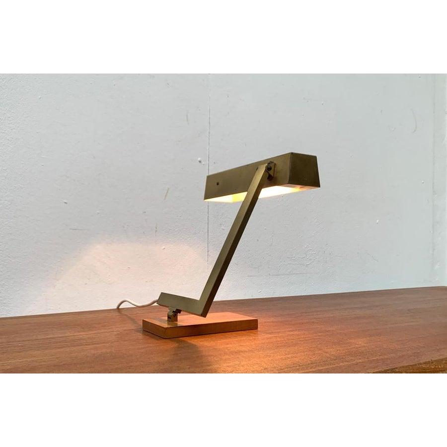 Lámpara de mesa minimalista alemana de mediados de siglo de Pfäffle Años 60 Metal en venta