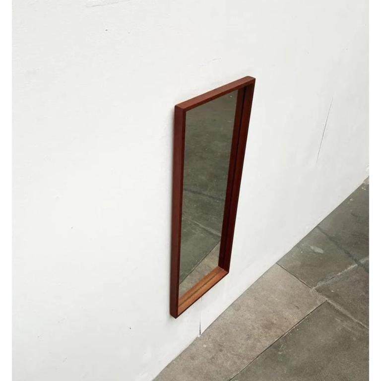 Miroir en teck minimaliste allemand du milieu du siècle de Zier-Form, années 1960 en vente 3