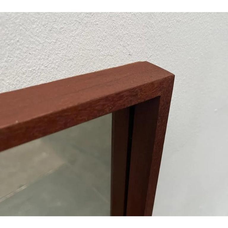 Miroir en teck minimaliste allemand du milieu du siècle de Zier-Form, années 1960 en vente 5