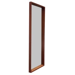 Mid-Century German Minimalist Teak Mirror from Zier-Form, 1960s