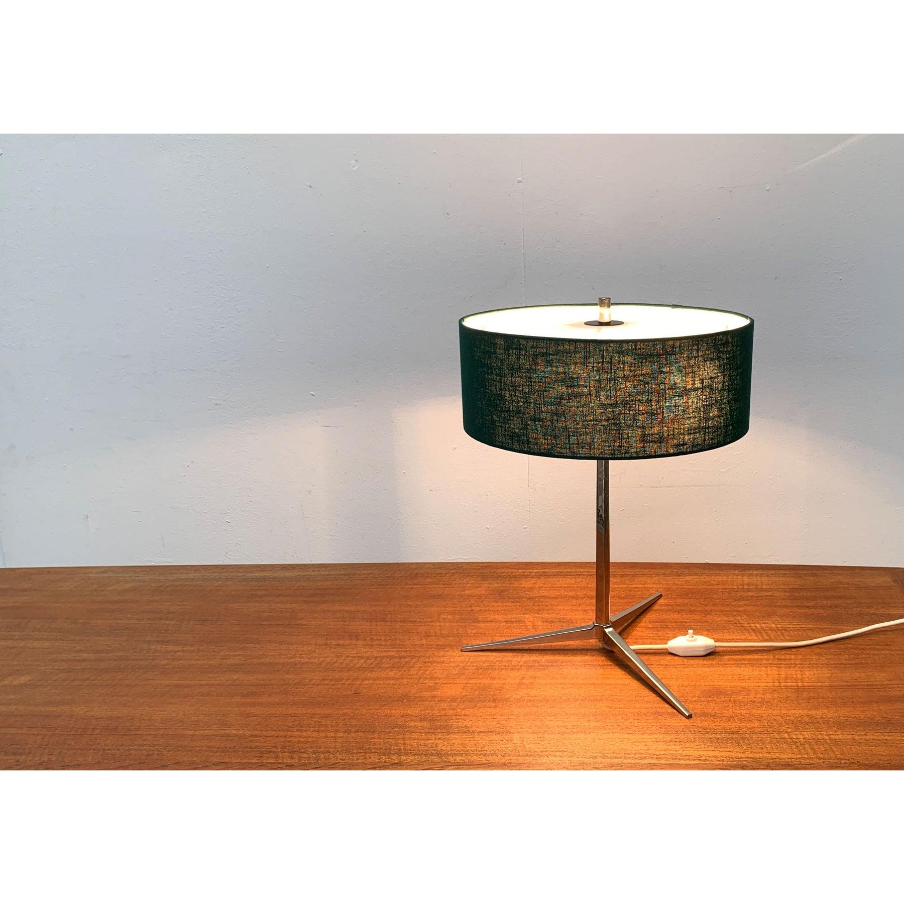 20th Century Mid-Century German Minimalist Tripod Table Lamp from Kaiser Leuchten, 1960s For Sale