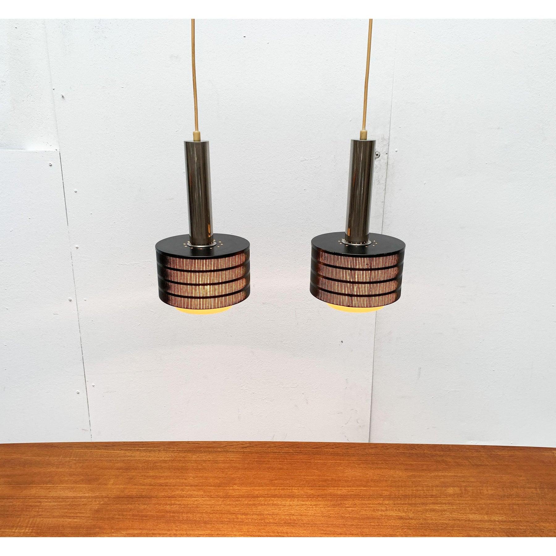 Mid-Century German Minimalist Twin Pendant by Bünte & Remmler, 1960s For Sale 4