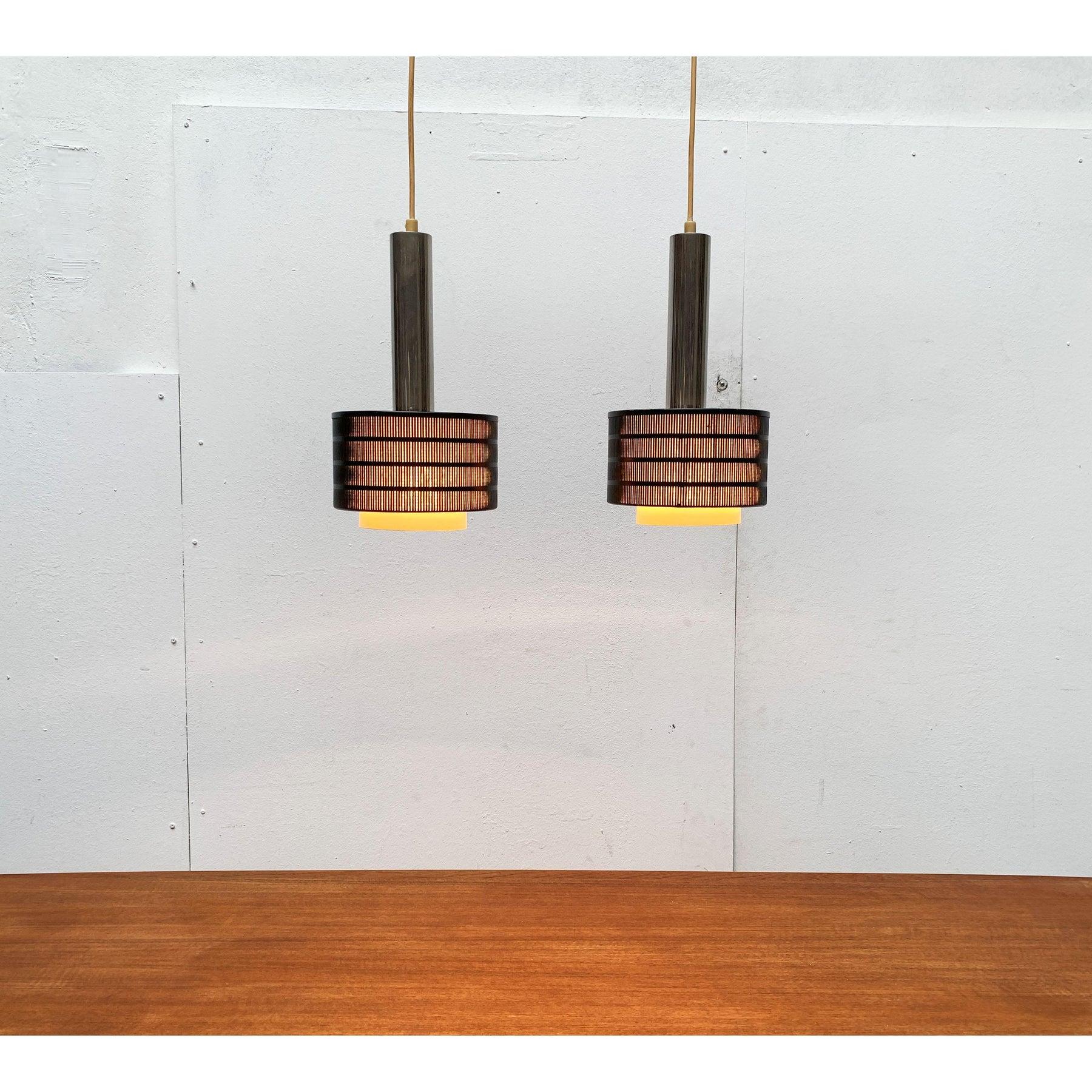 Mid-Century German Minimalist Twin Pendant by Bünte & Remmler, 1960s For Sale 5