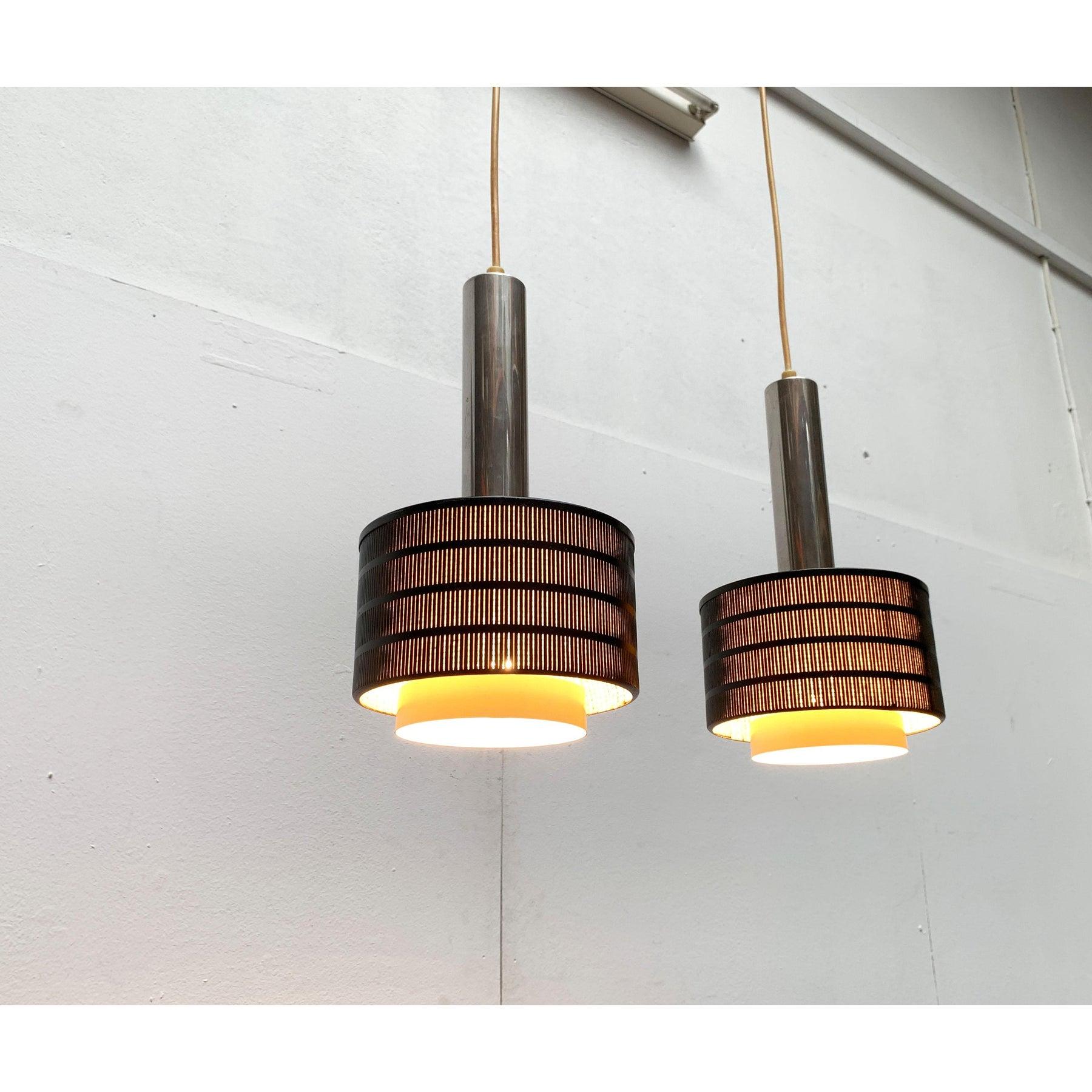 Mid-Century Modern Mid-Century German Minimalist Twin Pendant by Bünte & Remmler, 1960s For Sale