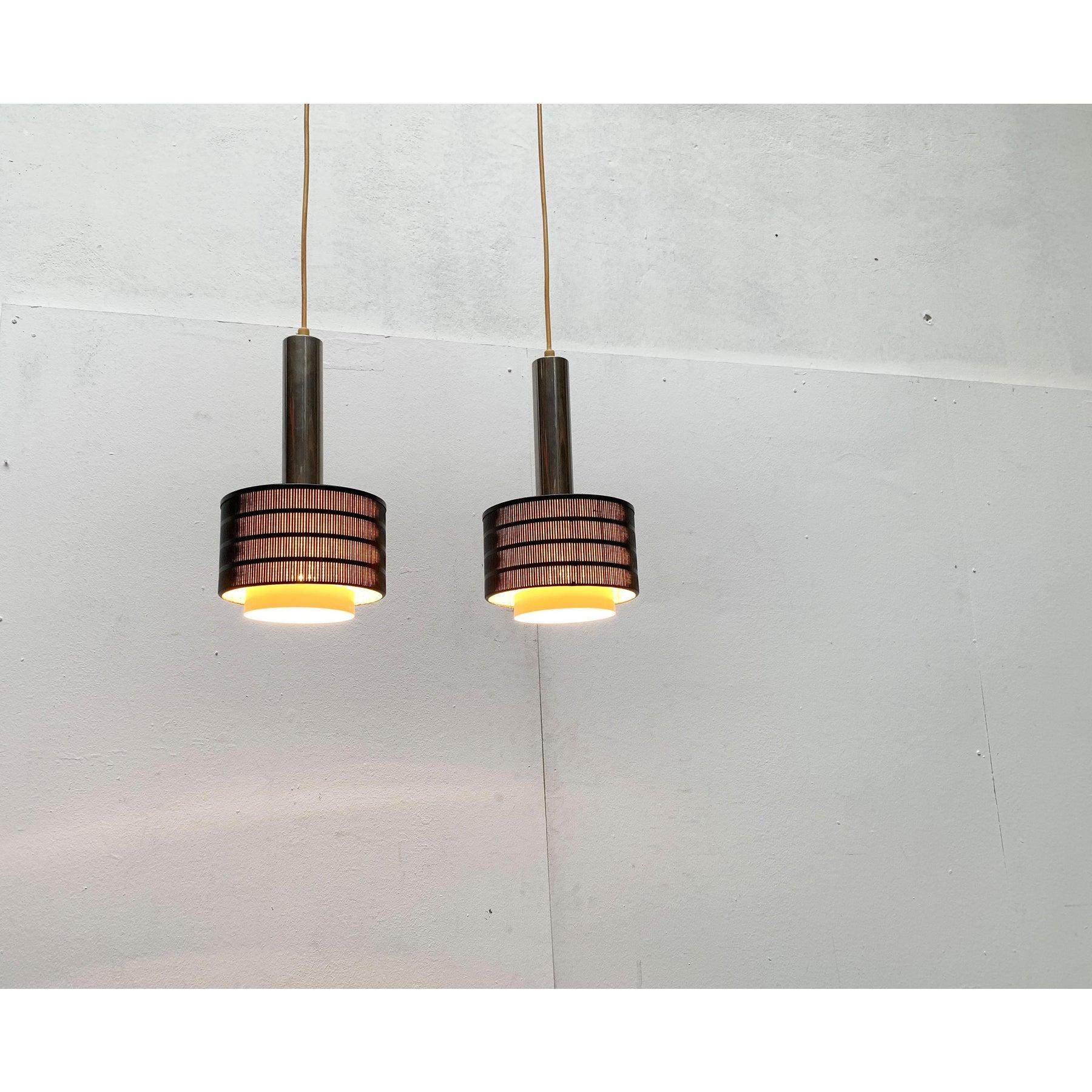 Mid-Century German Minimalist Twin Pendant by Bünte & Remmler, 1960s For Sale 3