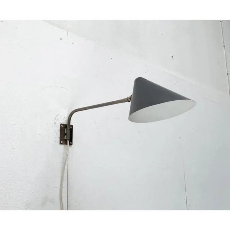 Lampada da parete minimalista tedesca di metà secolo di Hala 1960 in vendita 4