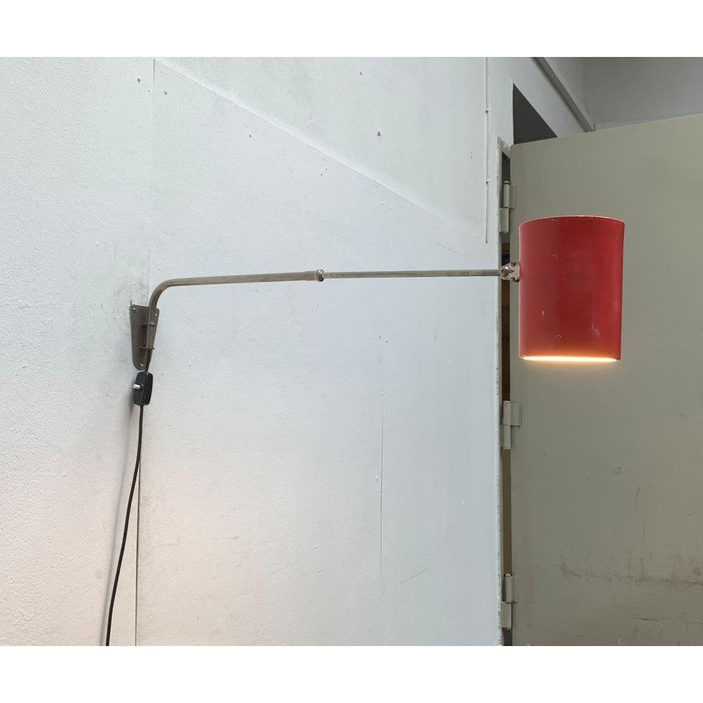 XX secolo Lampada da parete minimalista tedesca di metà secolo di Hala, anni '60 in vendita