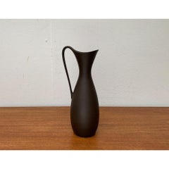 Mid-Century German Minimalist Wormser Terra-Sigillata Pottery Carafe Vase, 1960s