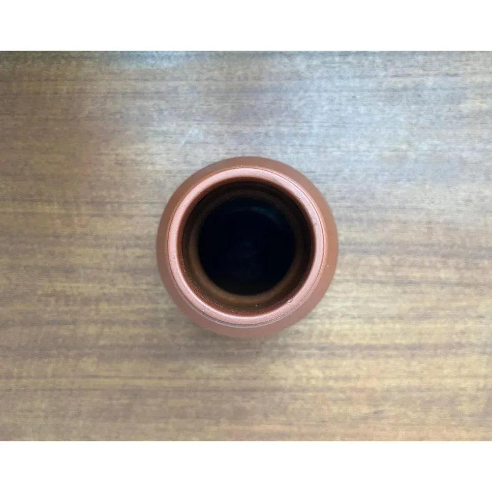 Mid-Century German Minimalist Wormser Terra-Sigillata Pottery Vase, 1960s For Sale 6
