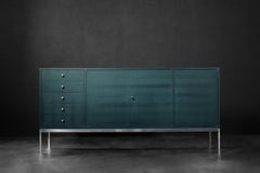 Mid-Century German Modern High Turquoise Sideboard with Drawers, 1970s