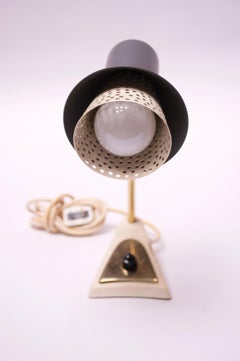 Mid-Century German Modern Petite Adjustable Bedside Lamp after Matégot