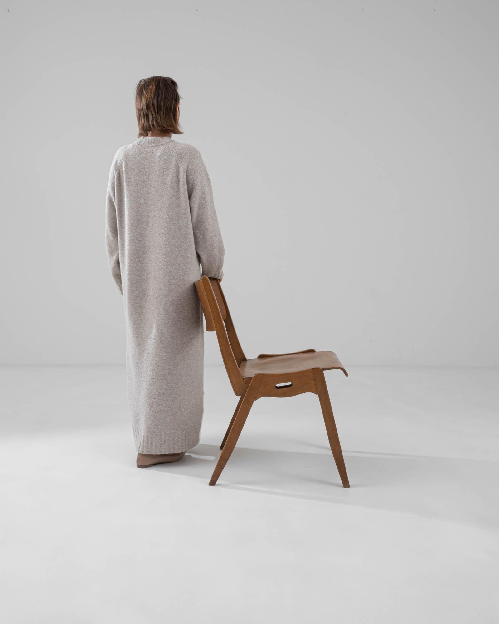 20th Century Mid-Century German Modernist Wooden Dining Chair