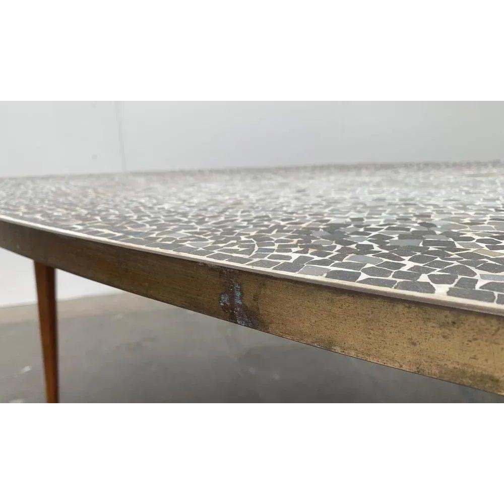 Mesa de sofá de mosaico alemana de mediados de siglo de Berthold Müller Oerlinghausen, años 60 en venta 5