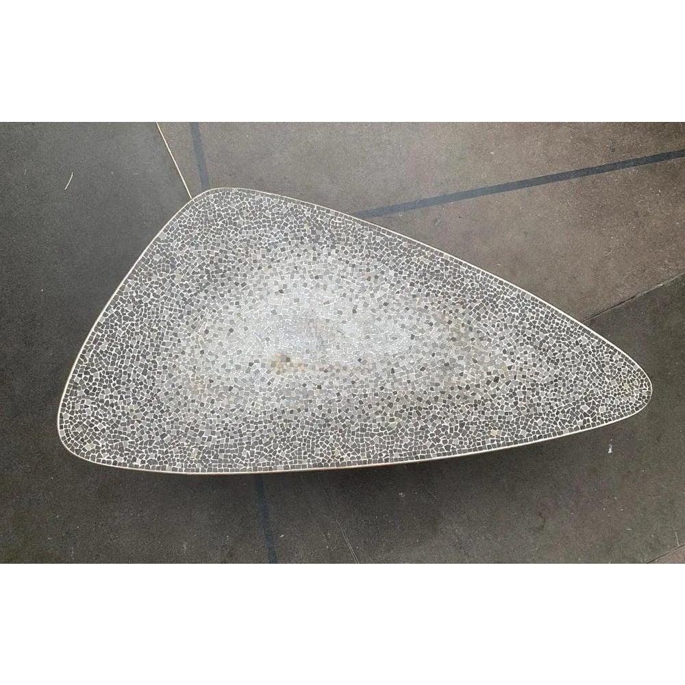 Mesa de sofá de mosaico alemana de mediados de siglo de Berthold Müller Oerlinghausen, años 60 Moderno de mediados de siglo en venta