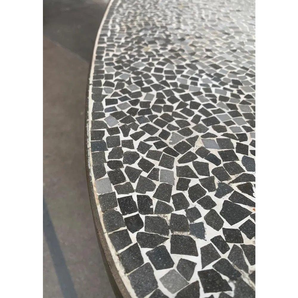 Mesa de sofá de mosaico alemana de mediados de siglo de Berthold Müller Oerlinghausen, años 60 Metal en venta