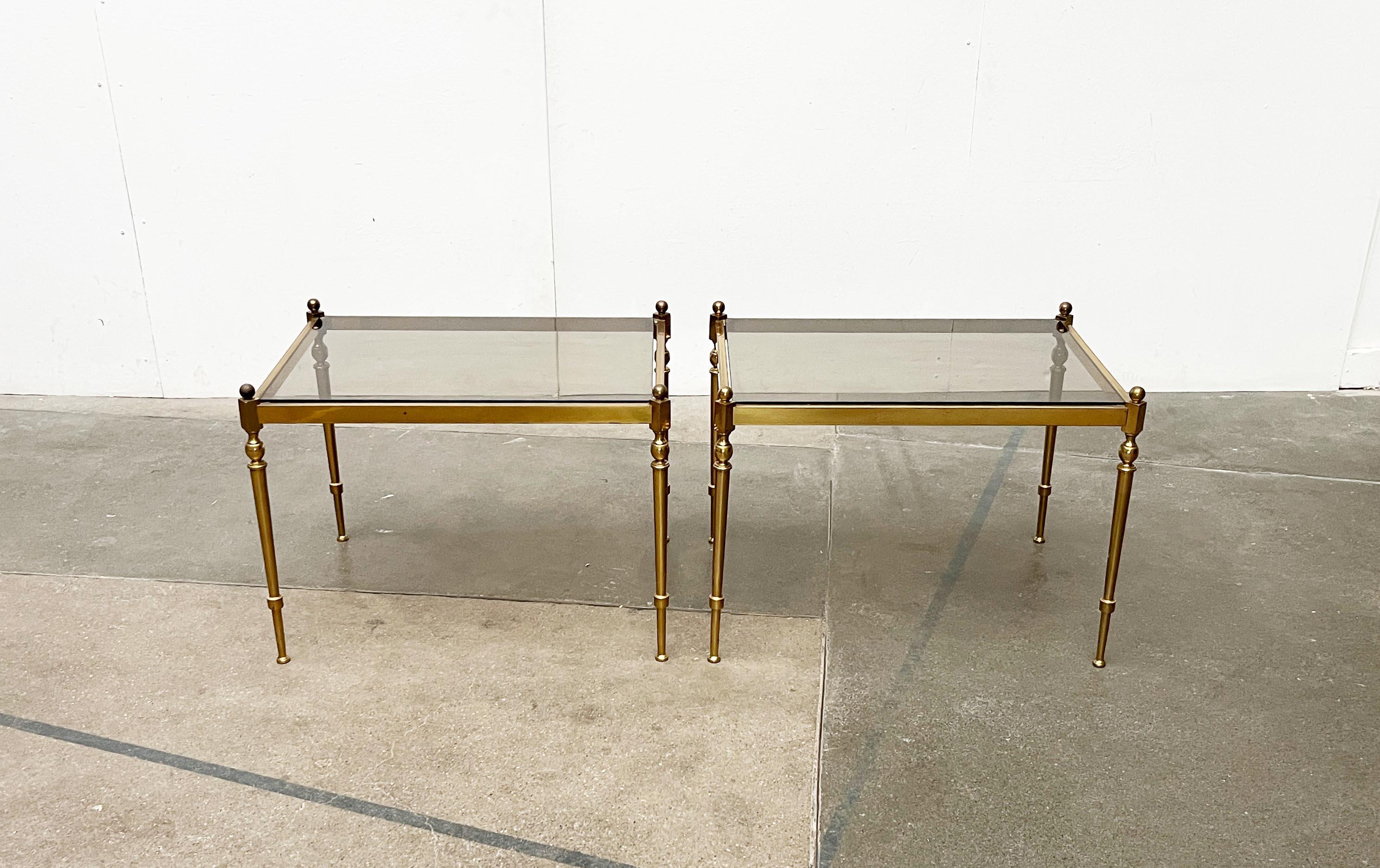 Allemand Tables d'appoint allemandes du milieu du siècle, style néoclassique Hollywood Regency, années 1950 en vente