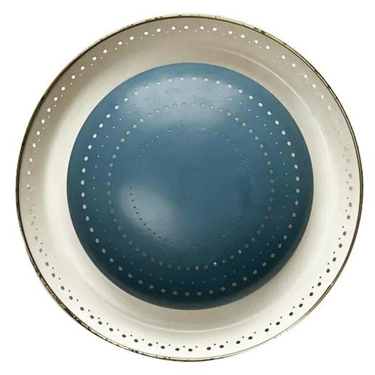 Mid-Century German Perforated Metal Ceiling Lamp by Ernest Igl, 1960s
