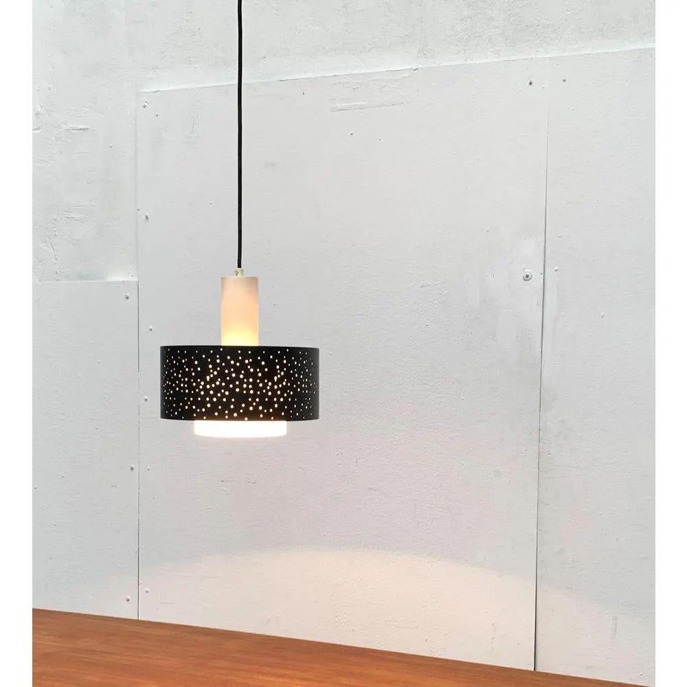 Mid-Century German Perforated Metal Pendant by Ernest Igl, 1960s In Good Condition For Sale In Hamburg, DE