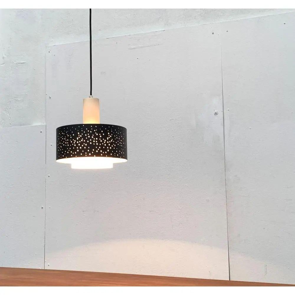 20th Century Mid-Century German Perforated Metal Pendant by Ernest Igl, 1960s For Sale