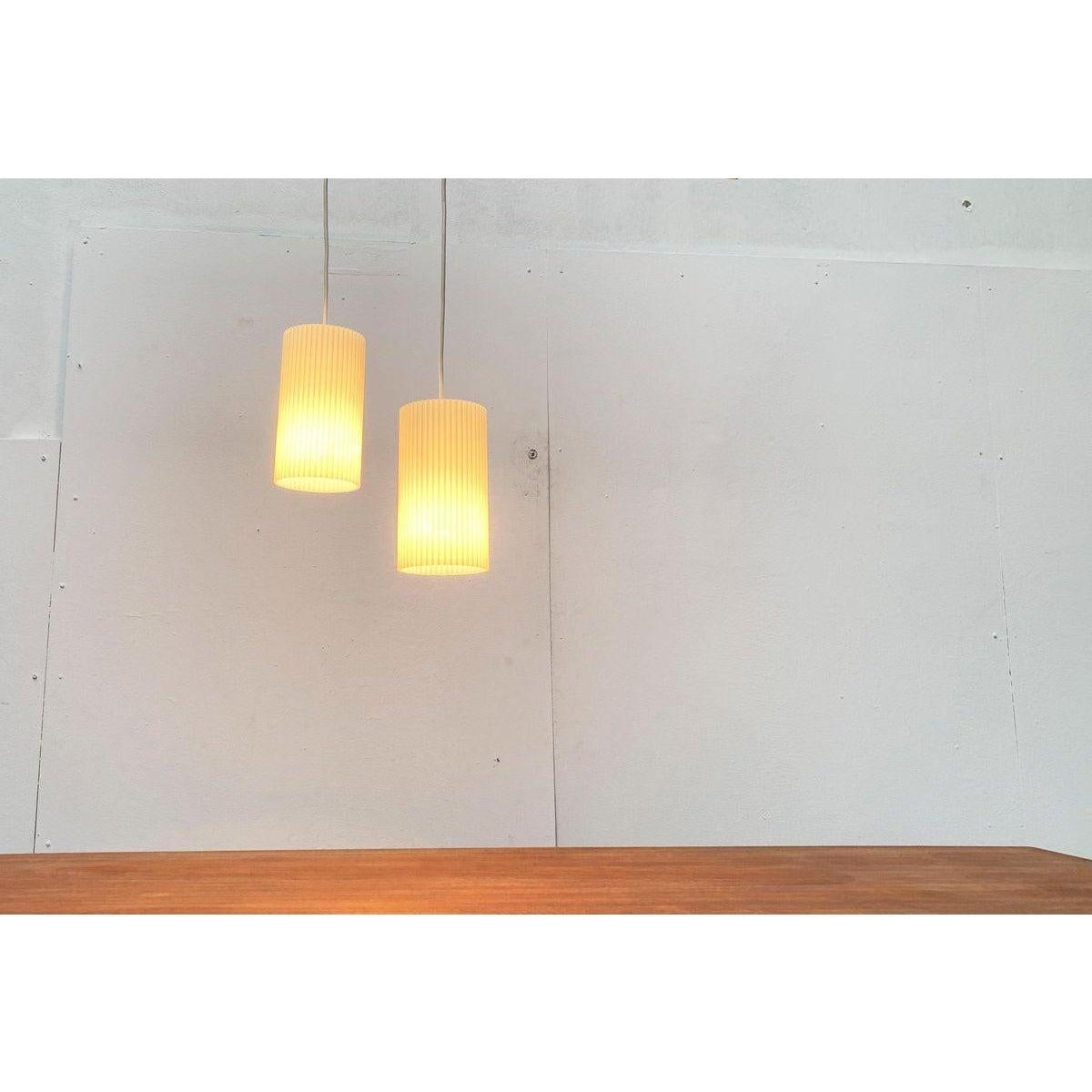 Mid-Century German Plastic Pendant Lamp from Erco, 1960s For Sale 4