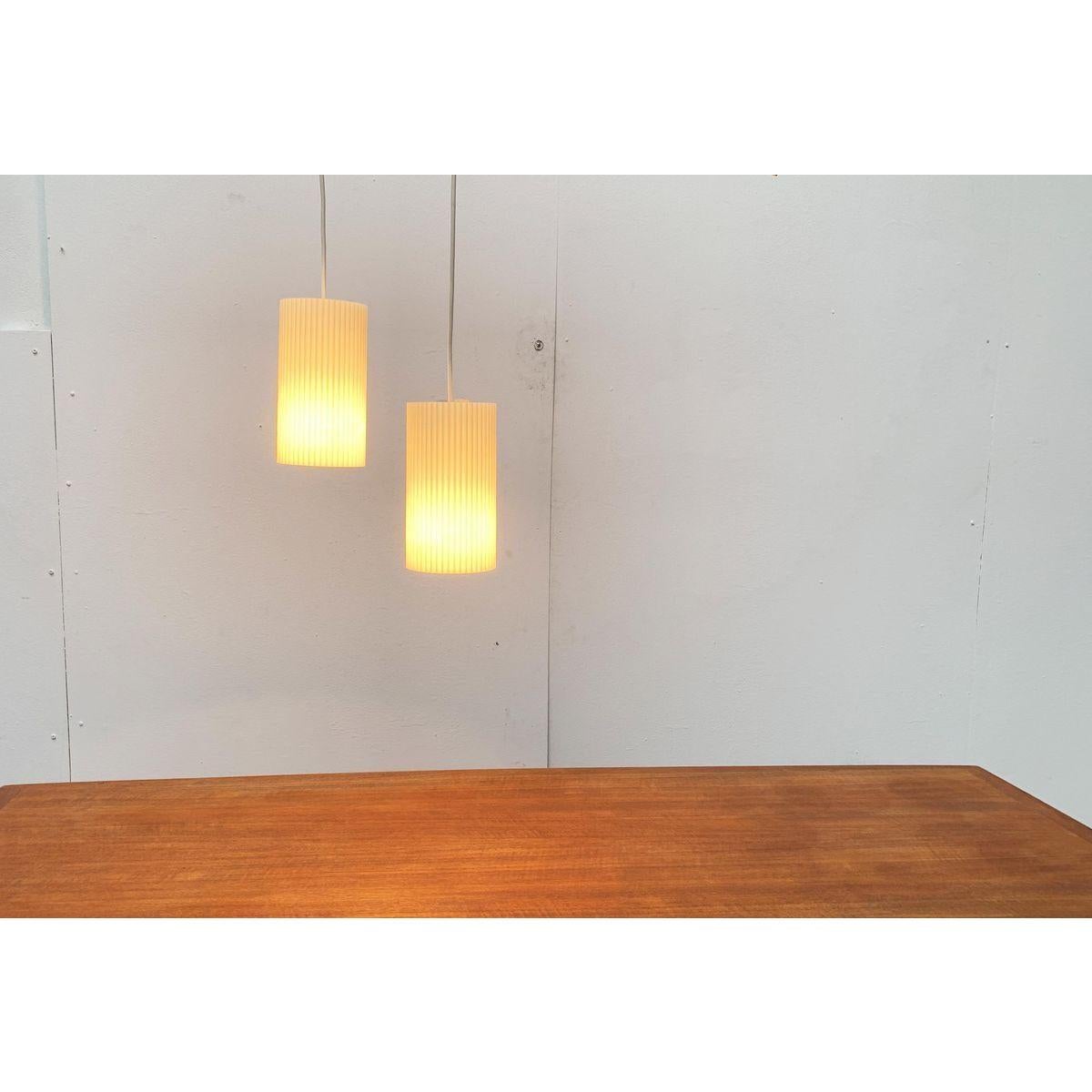 Mid-Century German Plastic Pendant Lamp from Erco, 1960s For Sale 6