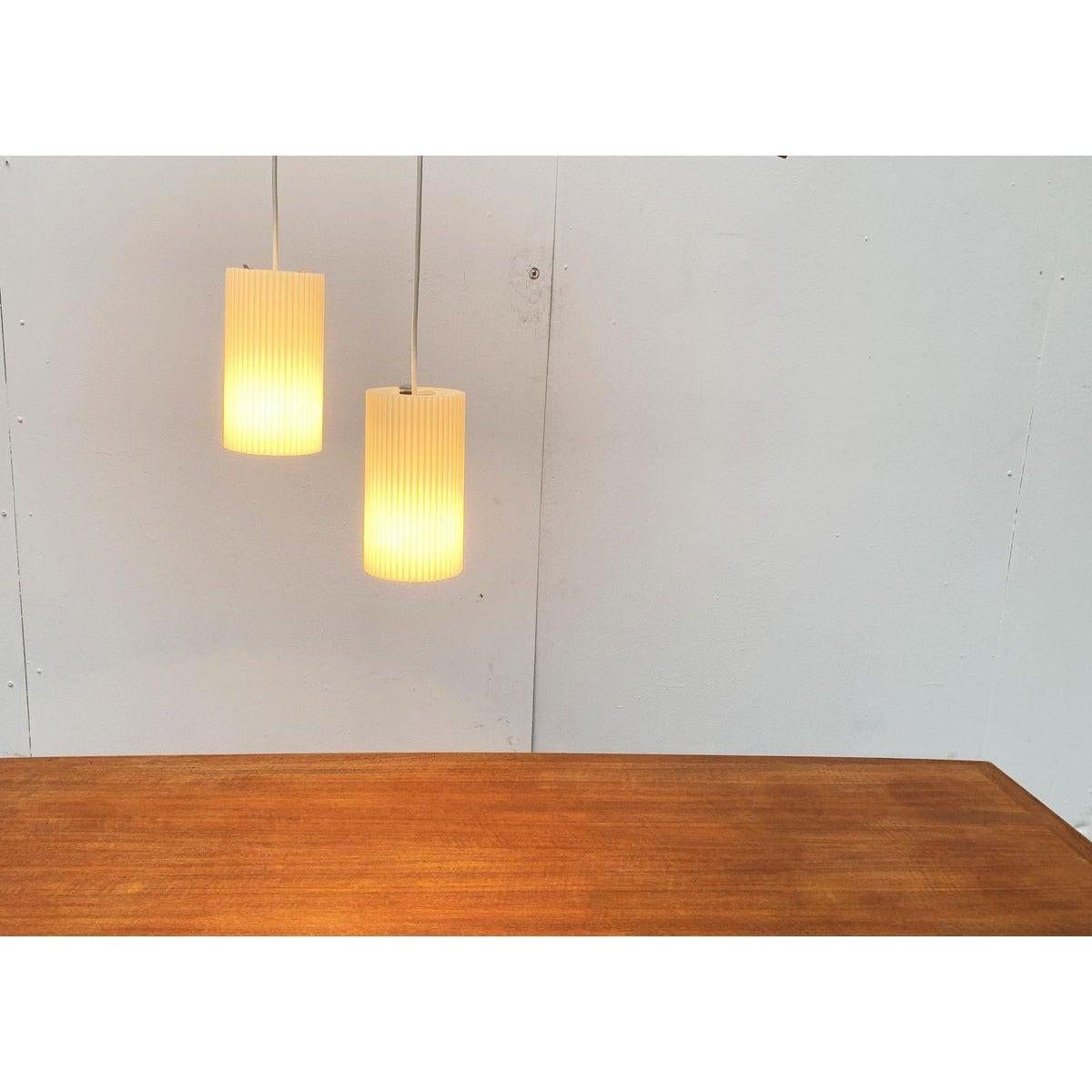 Mid-Century Modern Mid-Century German Plastic Pendant Lamp from Erco, 1960s For Sale