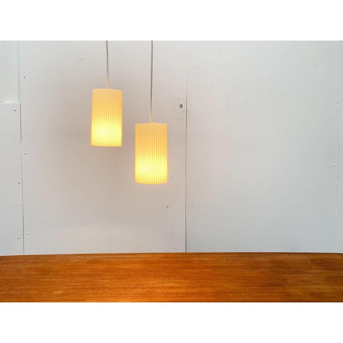 20th Century Mid-Century German Plastic Pendant Lamp from Erco, 1960s For Sale