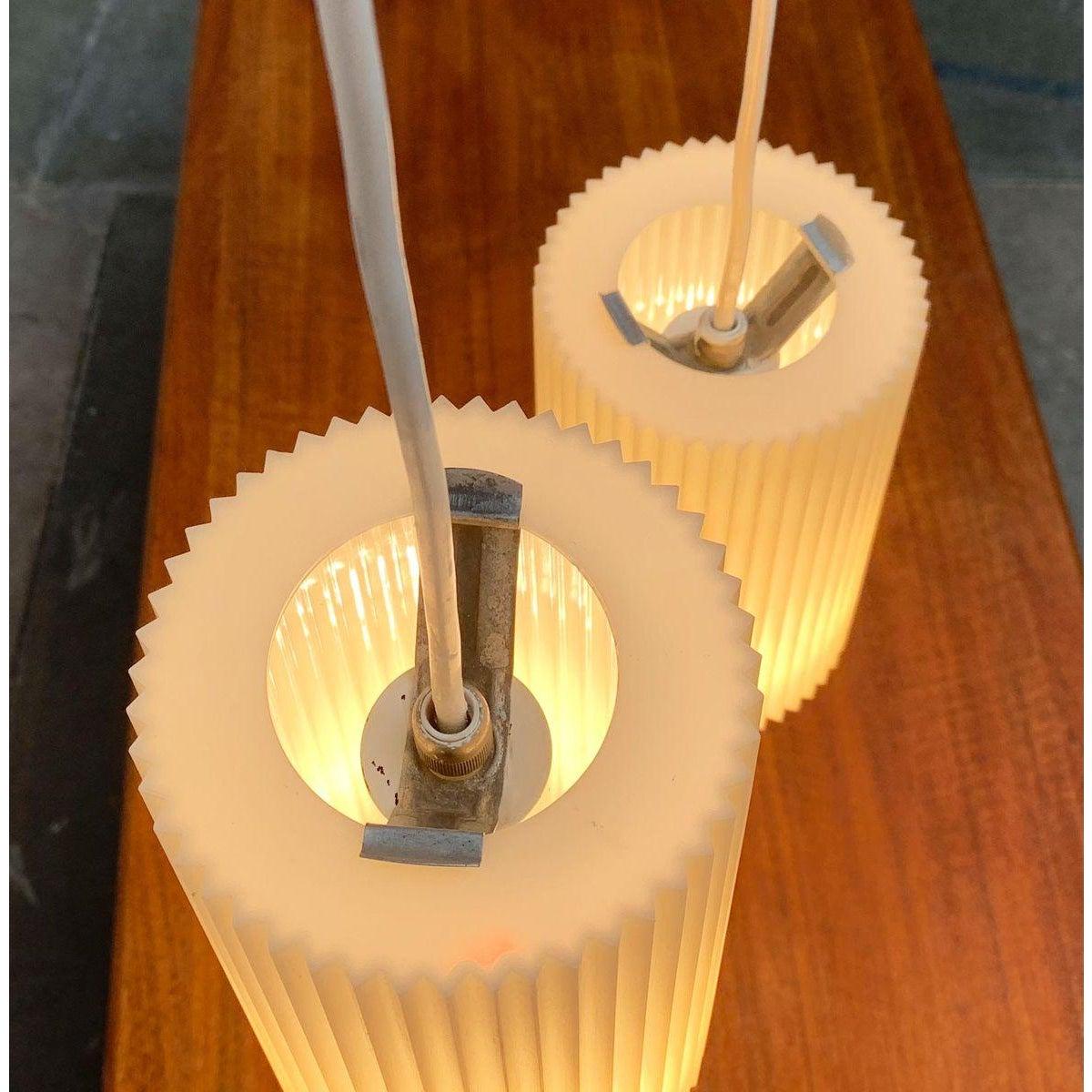Mid-Century German Plastic Pendant Lamp from Erco, 1960s For Sale 1