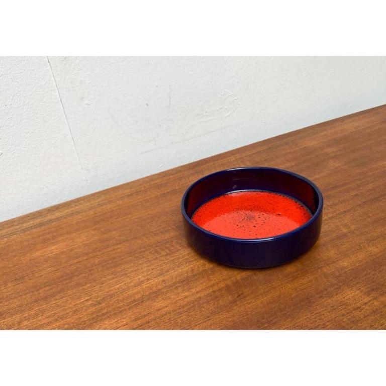 Mid-Century German Pottery Fat Lava Bowl from Scheurich, 1960s For Sale 4