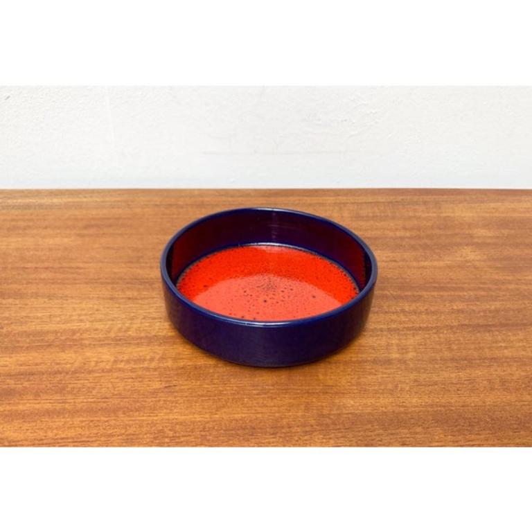 Mid-Century Modern Mid-Century German Pottery Fat Lava Bowl from Scheurich, 1960s For Sale