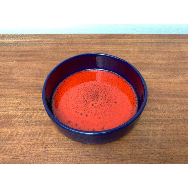 20th Century Mid-Century German Pottery Fat Lava Bowl from Scheurich, 1960s For Sale