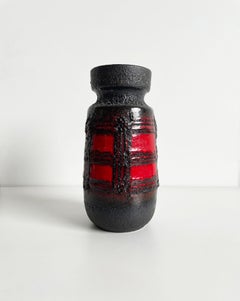 Mid Century German Pottery Fat Lava Vase by Scheurich Keramik, 1960s
