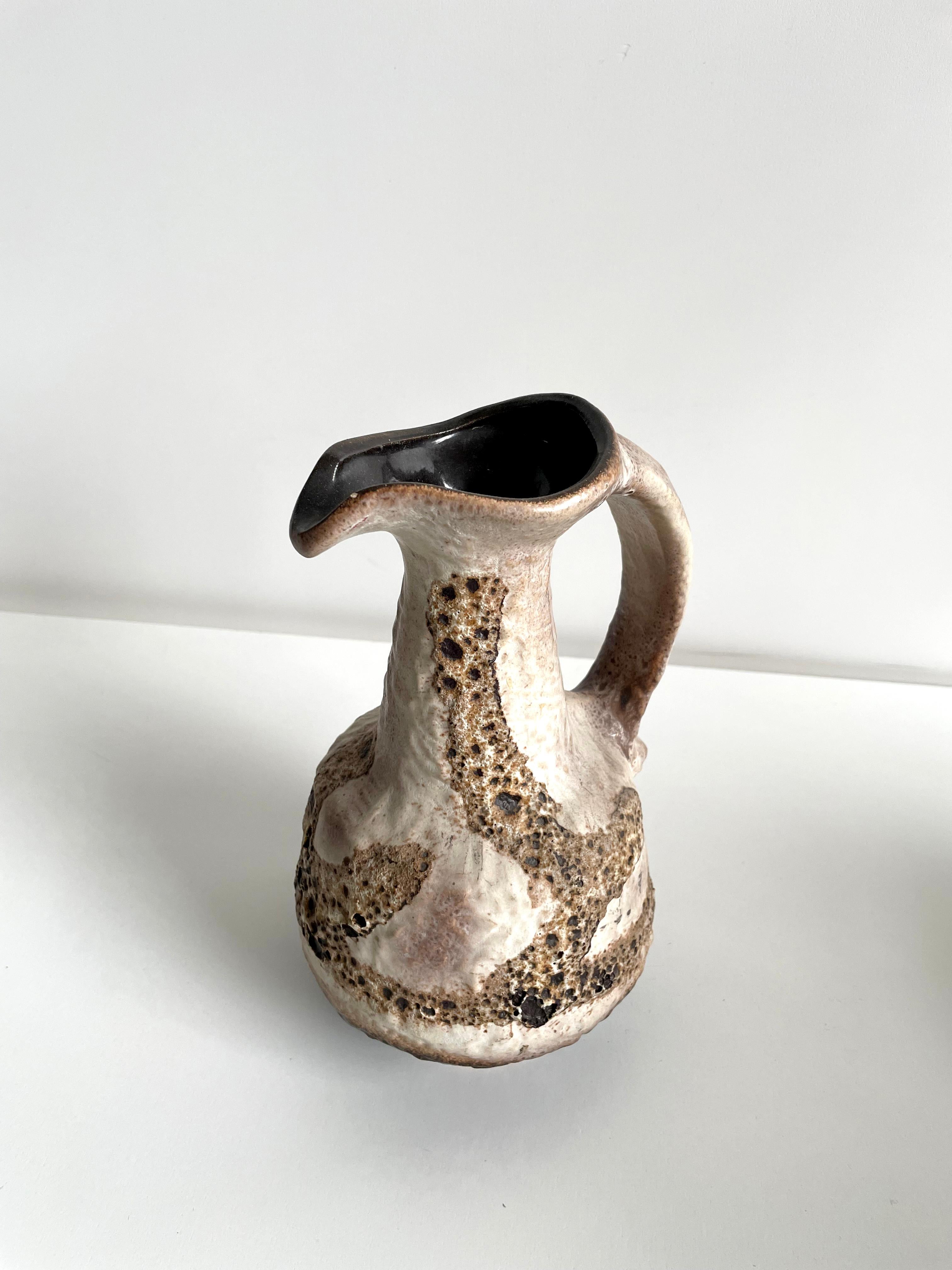 Mid-Century Modern Mid Century German Pottery Lava Glazed Vase by Dumler & Breiden, ca 1960s