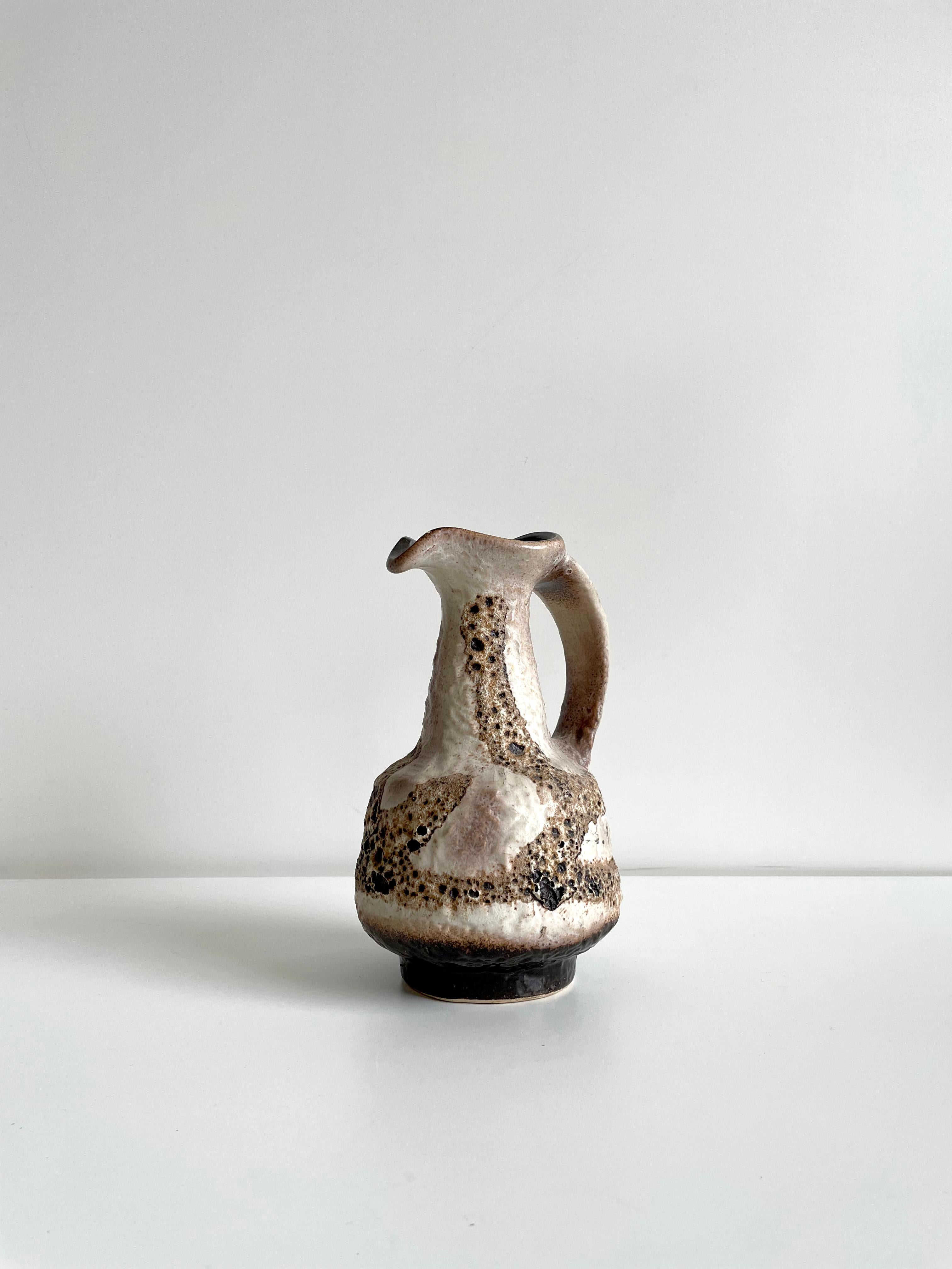 Mid Century German Pottery Lava Glazed Vase by Dumler & Breiden, ca 1960s In Good Condition In Zagreb, HR