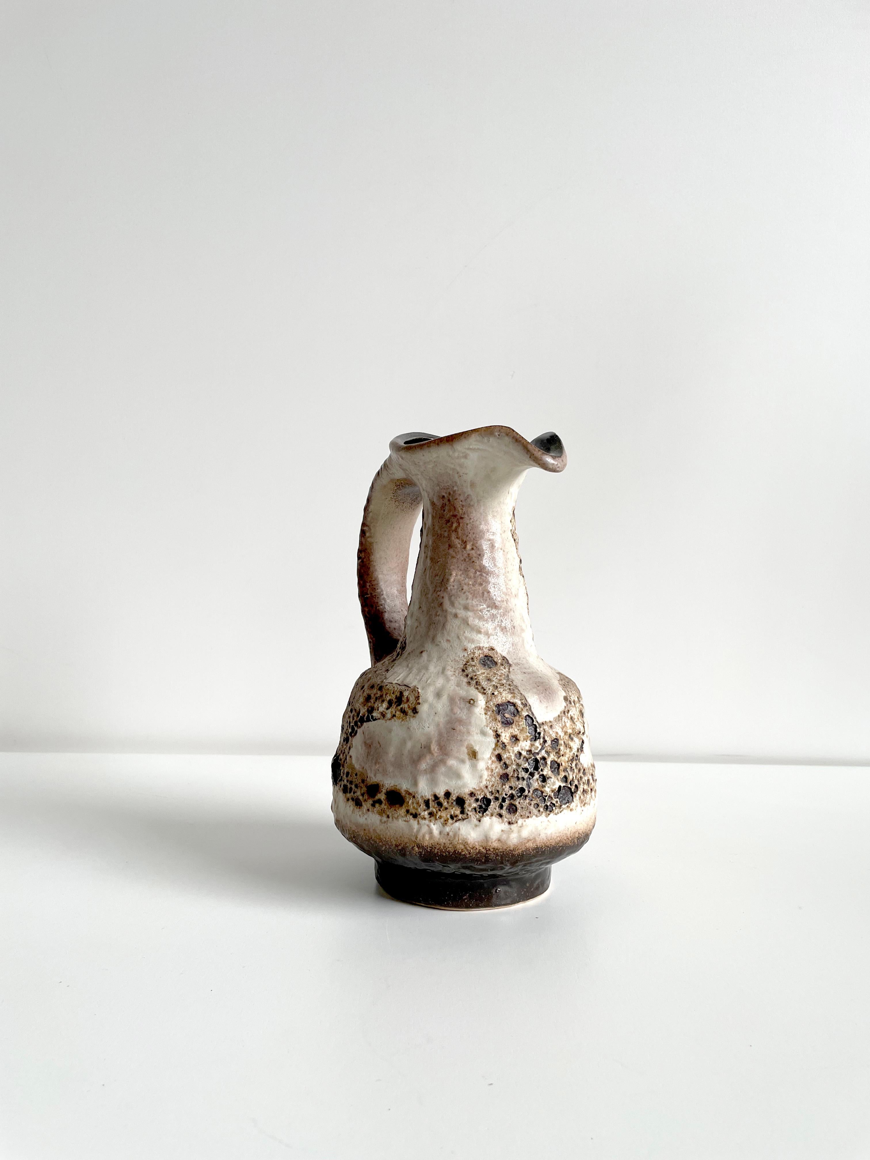 20th Century Mid Century German Pottery Lava Glazed Vase by Dumler & Breiden, ca 1960s
