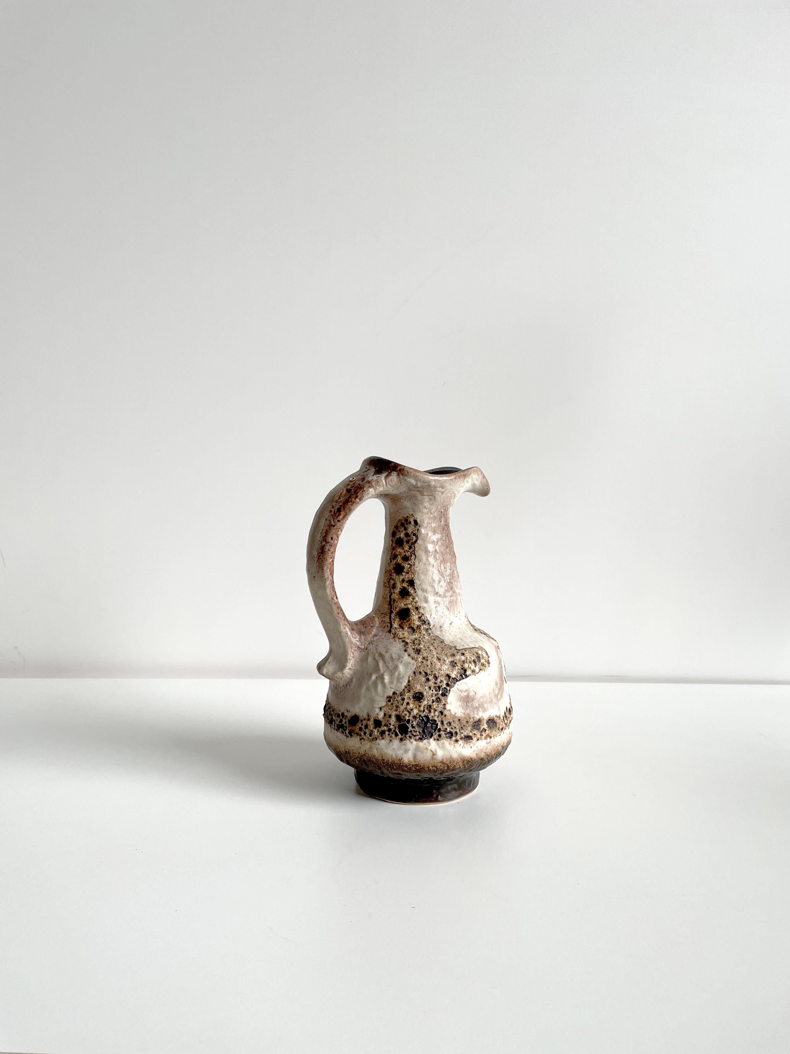 Mid Century German Pottery Lava Glazed Vase by Dumler & Breiden, ca 1960s 1
