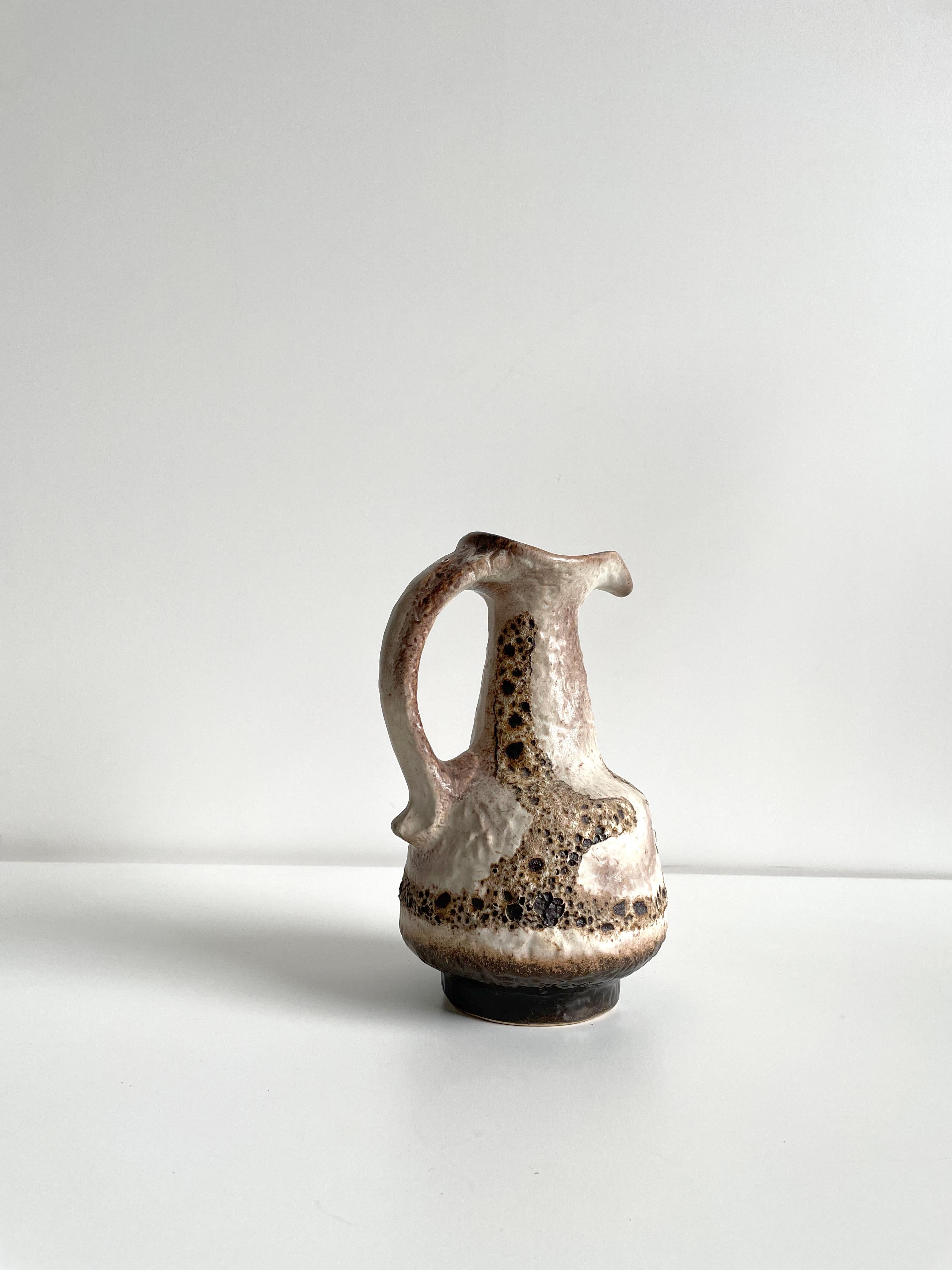 Mid Century German Pottery Lava Glazed Vase by Dumler & Breiden, ca 1960s 3